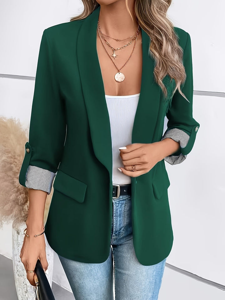 Alice | Casual And Comfortable Roll-Up Sleeve Blazer