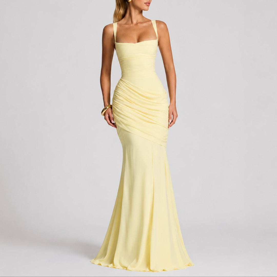 Elise | Sophisticated And Flattering Fall Wedding Maxi Dress