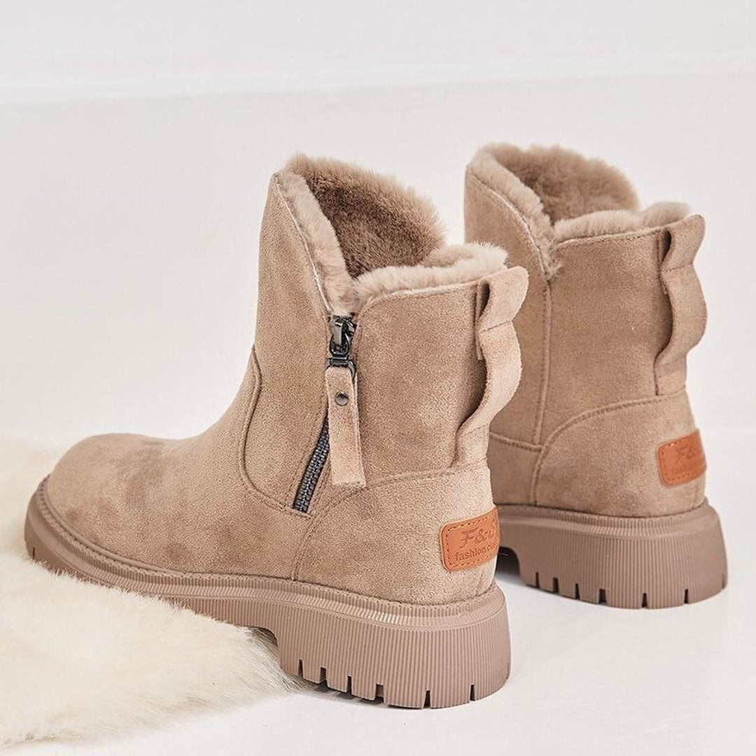Nova | Chic and Cozy  Slip-On Winter Ankle Boots
