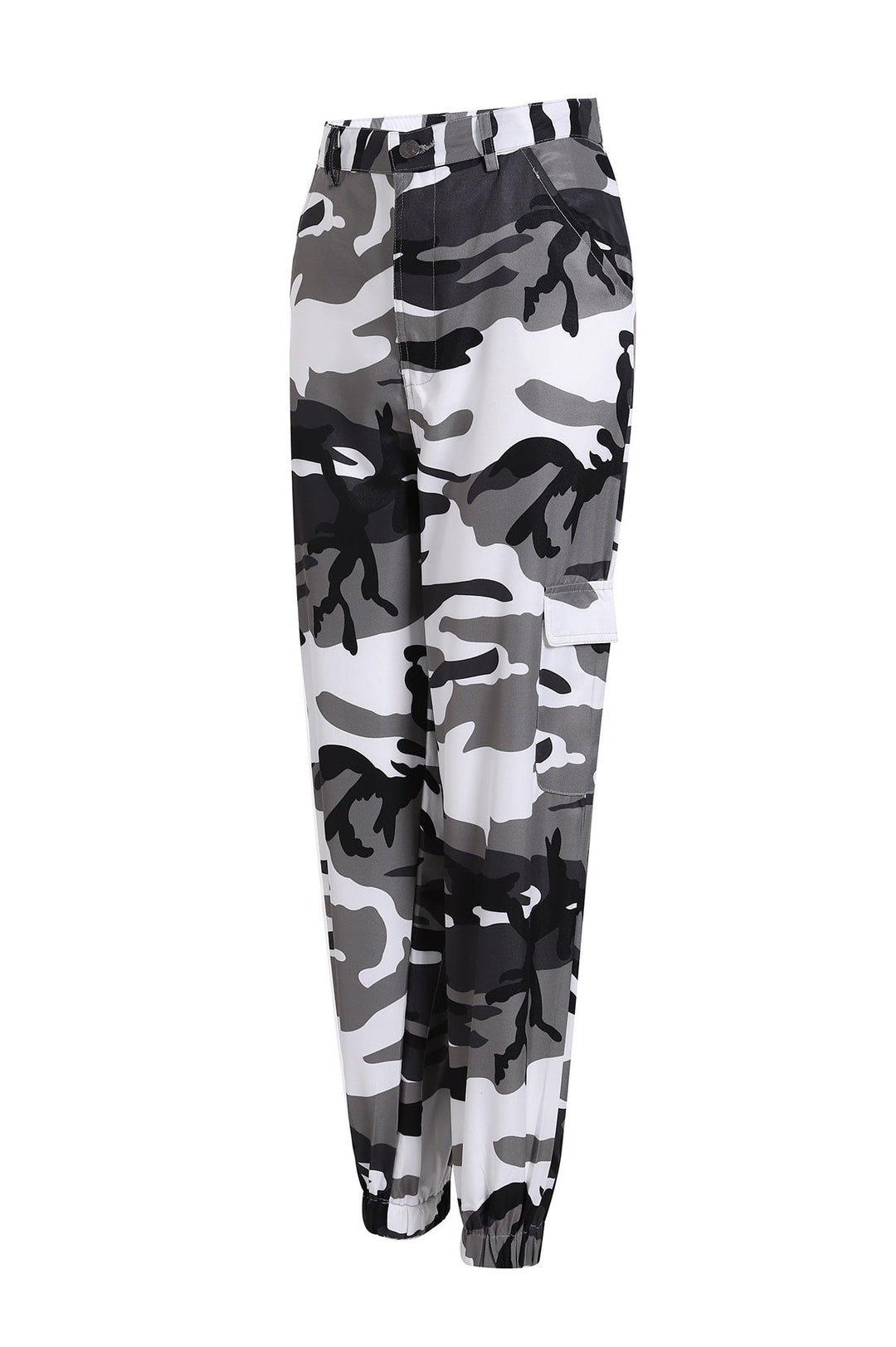 Lydia | Pantalon cargo camouflage audacieux et élégant