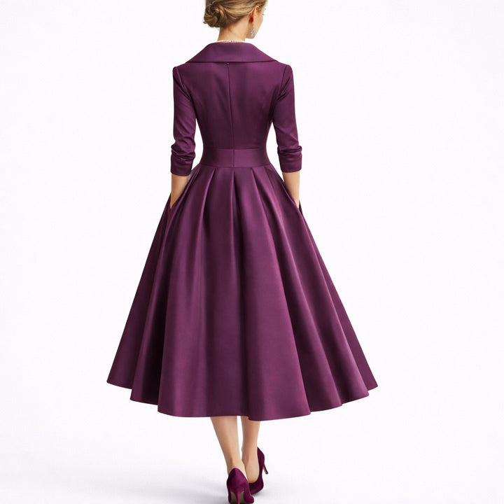 Madison | Elegant And Versatile Fall Wedding A-Line Midi Dress