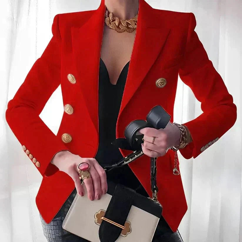 Nora | Eleganter und bequemer zweireihiger Blazer
