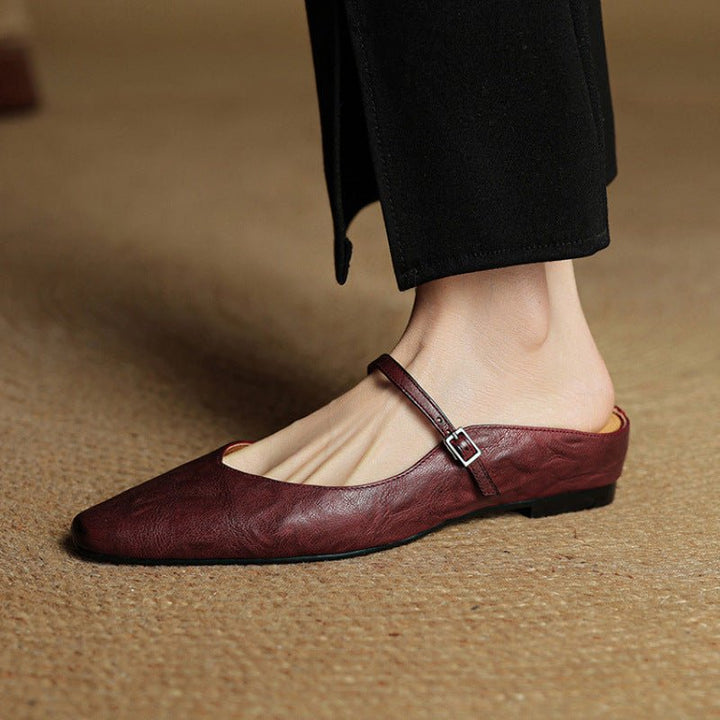 Valentina | Mules raffinées et sophistiquées en cuir à bout pointu
