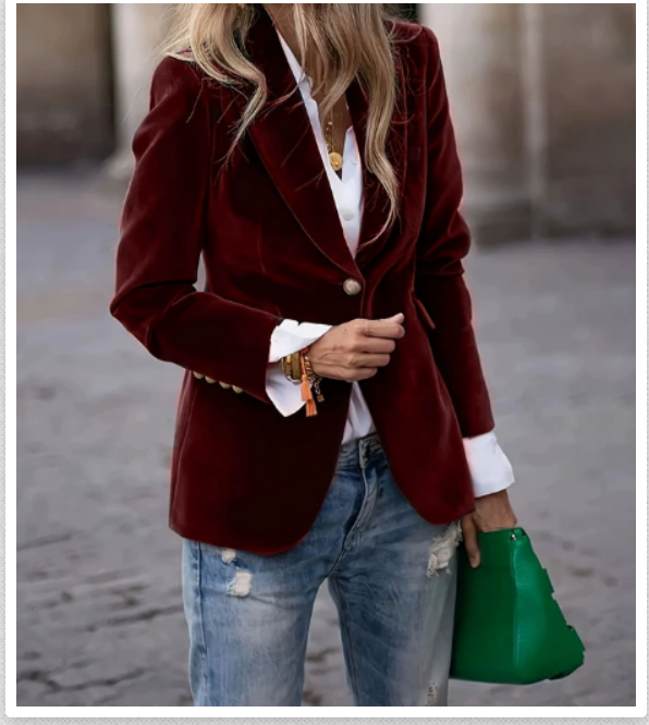 Emma | Comfortable And Modern Velvet Blazer
