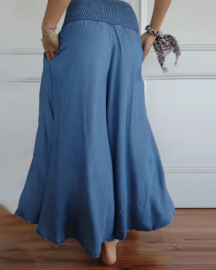 Sienna | Pantalon classique et respirant à jambes larges, en coton