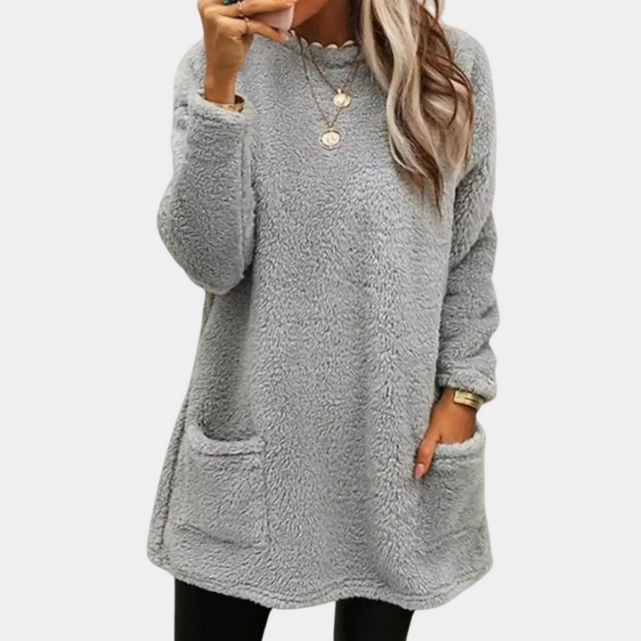 Angelika | Lässiges und bequemes Sweatshirt mit Taschendetail