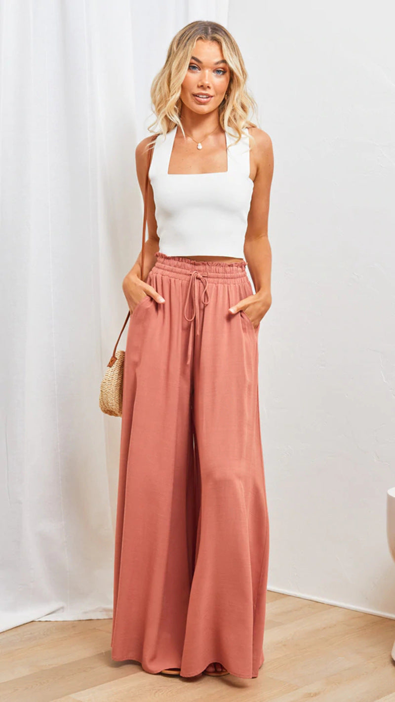Stella | Pantalon palazzo léger et confortable à jambes larges