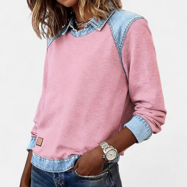 Isabella | Modern And Comfortable Long-Sleeve Knit Sweatshirt