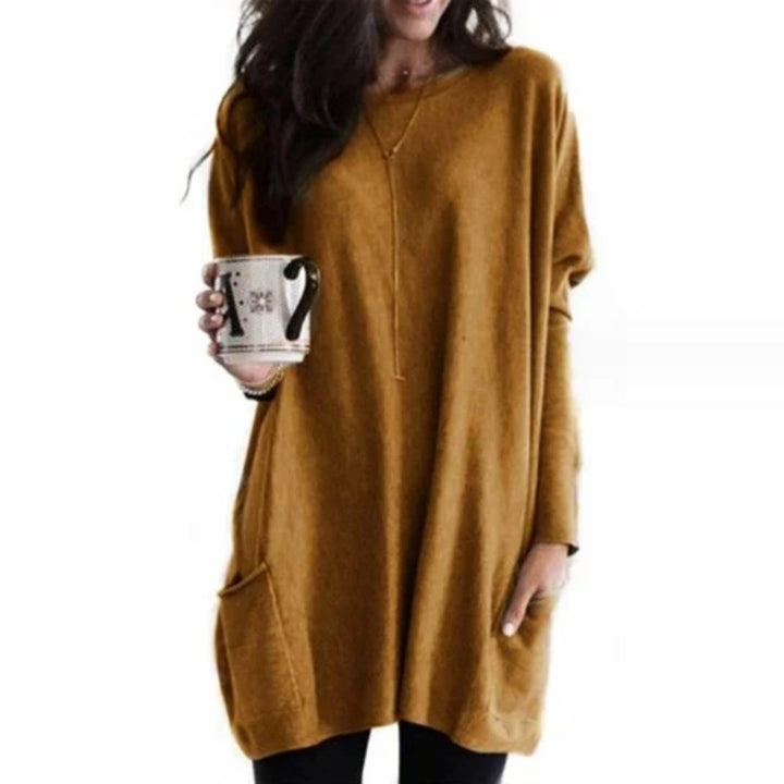 Mila | Relaxed And Stylish Oversized Pocket Tunic Sweater
