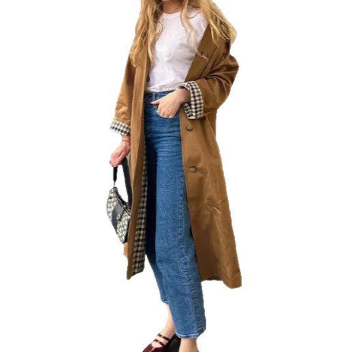 Laura | Schicker und bequemer oversized karierter Trenchcoat
