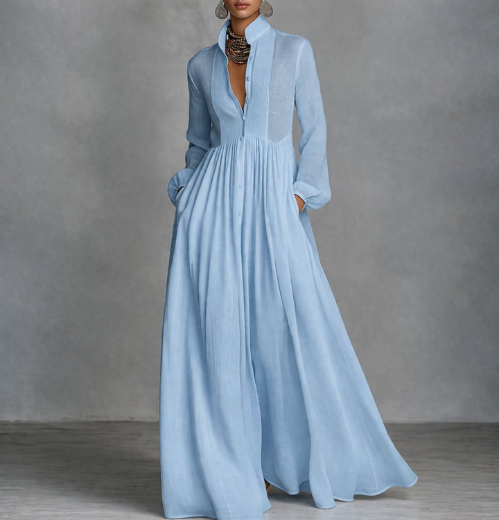 Clara | Versatile and Comfortable Long-Sleeved Maxi Dress