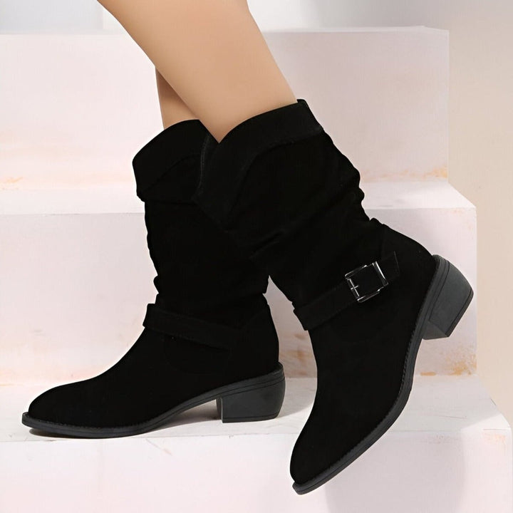Jasmine | Stylish And Comfortable Faux Suede Knee High Boots