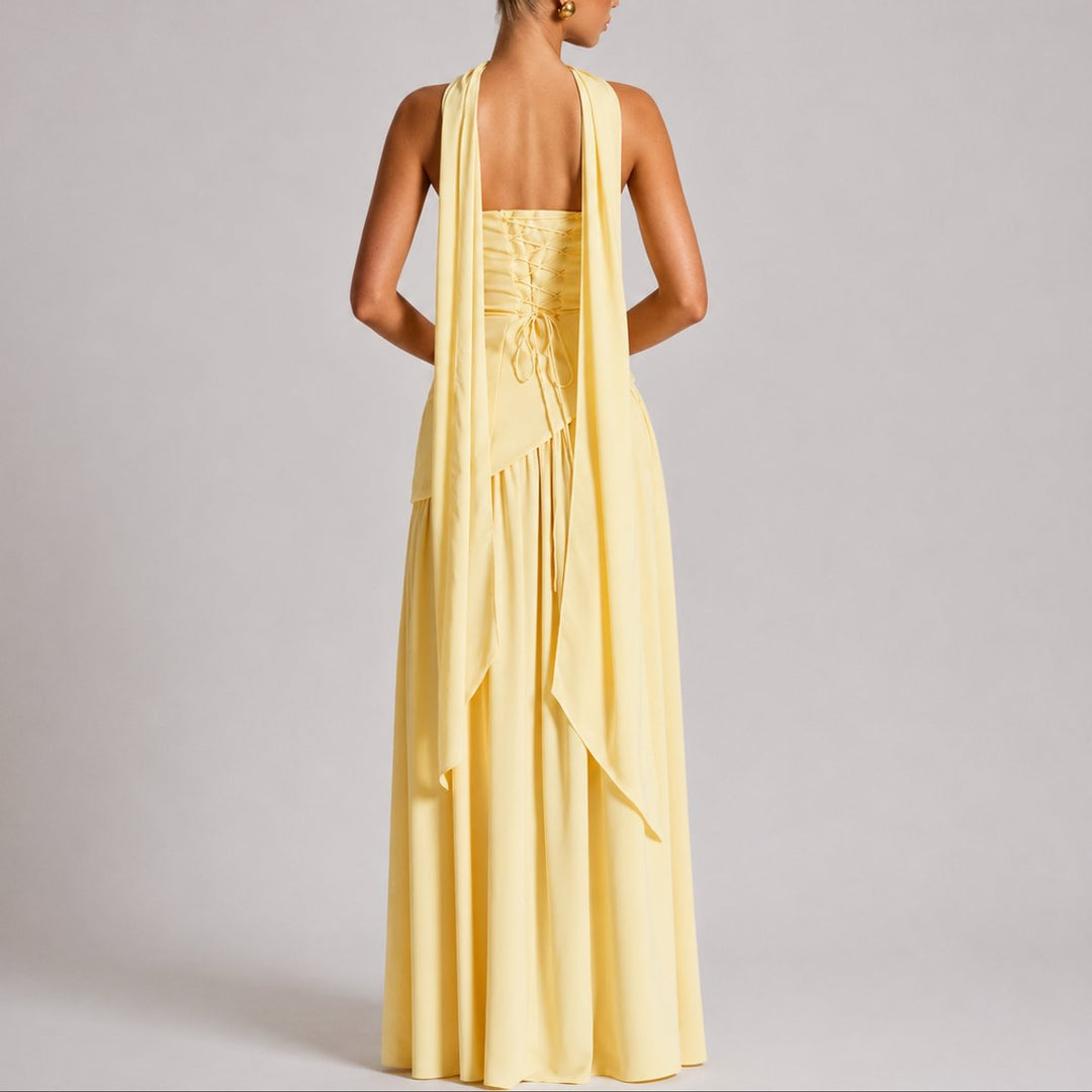 Emma | Robe longue élégante et éblouissante pour mariage d’automne