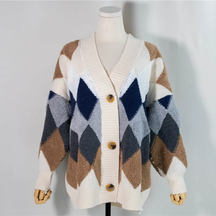 Sofia | Weicher und eleganter Oversize-Strickcardigan mit Knöpfen