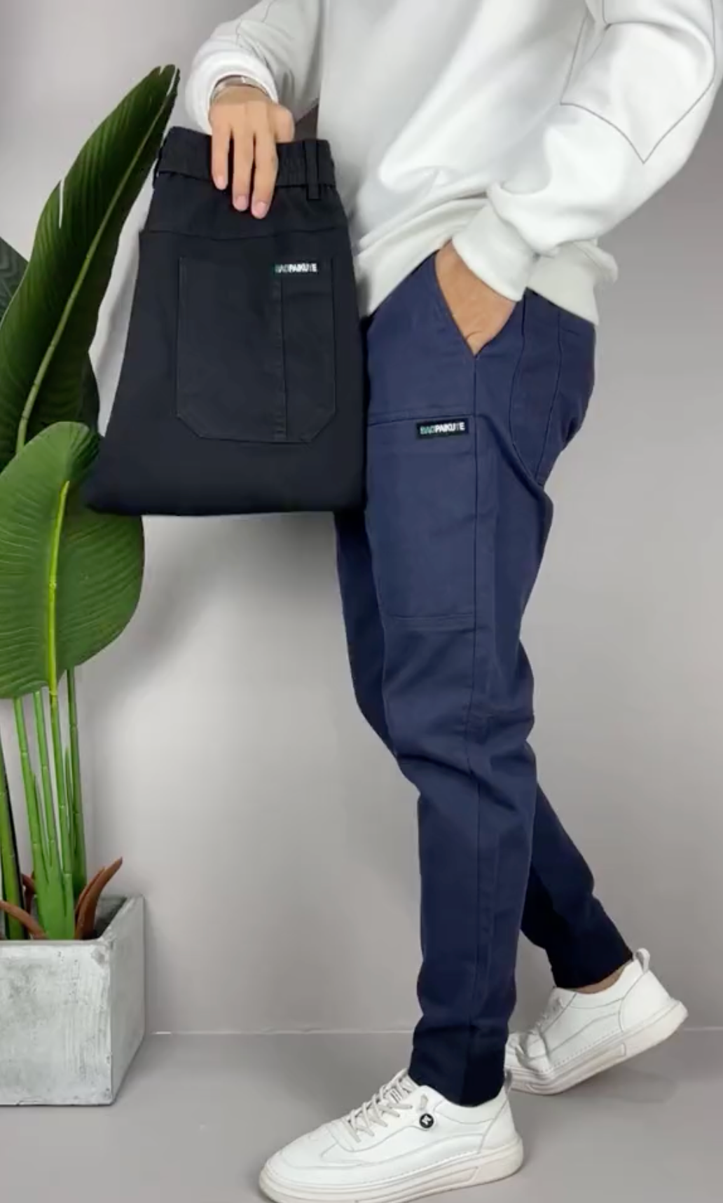 Julian | Pantaloni cargo elasticizzati, confortevoli e flessibili
