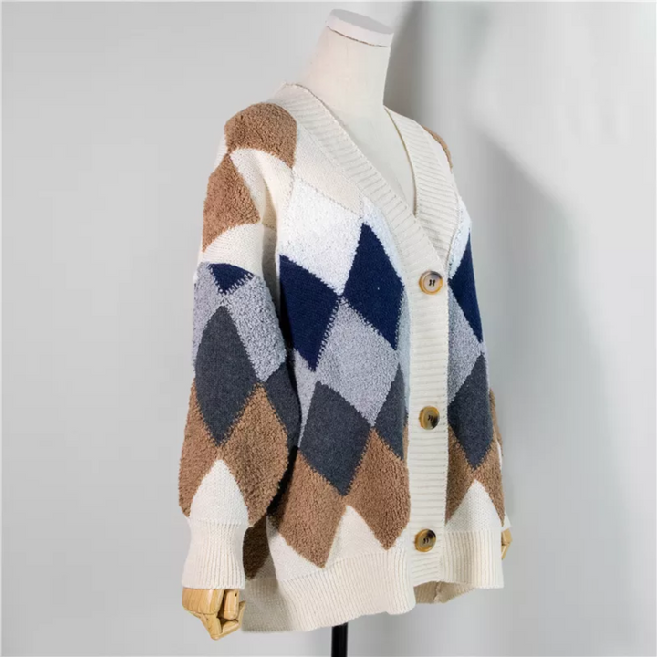 Sofia | Weicher und eleganter Oversize-Strickcardigan mit Knöpfen