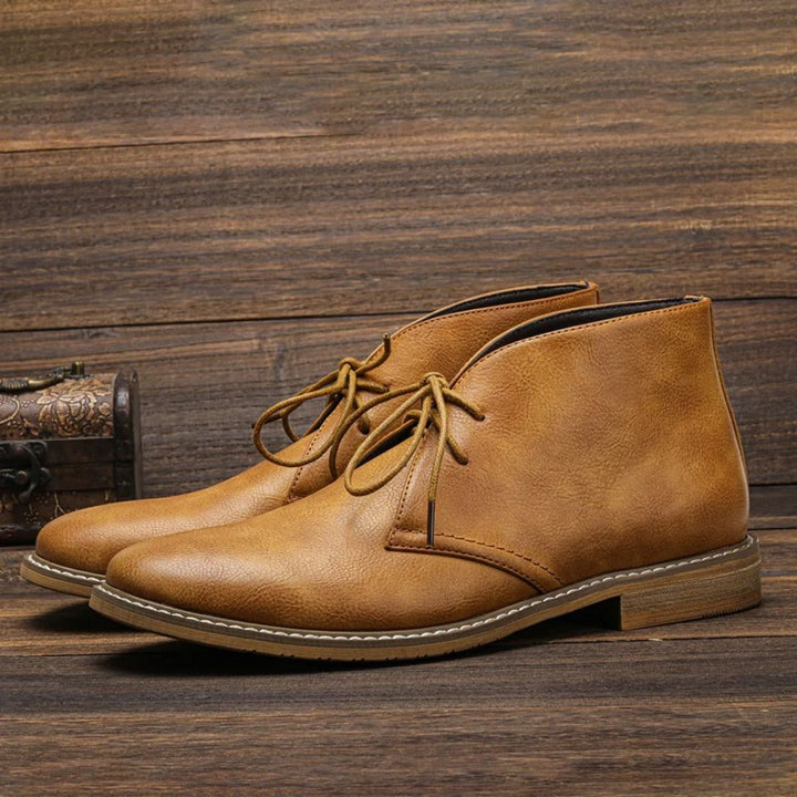 Marcus | Refined And Supportive Orthopedic Leather Chukka Men Boots