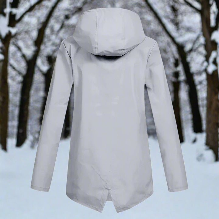 Nora | Leichte und stilvolle wasserdichte Regenjacke mit Kapuze