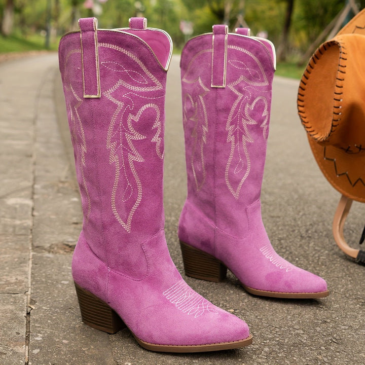 Mila | Stylish And Comfortable Embroidered Western Cowboy Boots