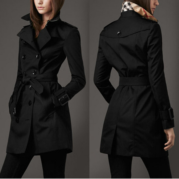 Hazel | Trench-coat croisé, intemporel et sophistiqué