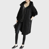 Beatrice | Trench-coat long à capuche, élégant et résistant à l’eau