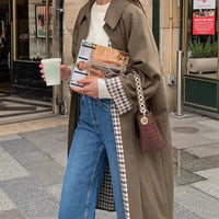 Laura | Schicker und bequemer oversized karierter Trenchcoat