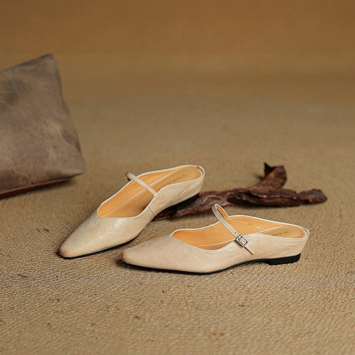 Valentina | Mules raffinées et sophistiquées en cuir à bout pointu
