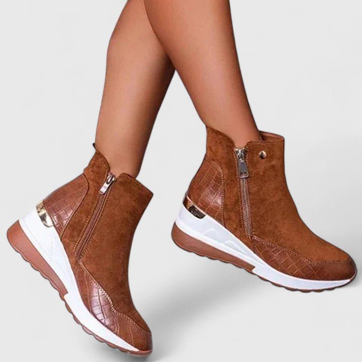 Emma | Comfortable And Stylish Orthopedic Wedge Ankle Boots