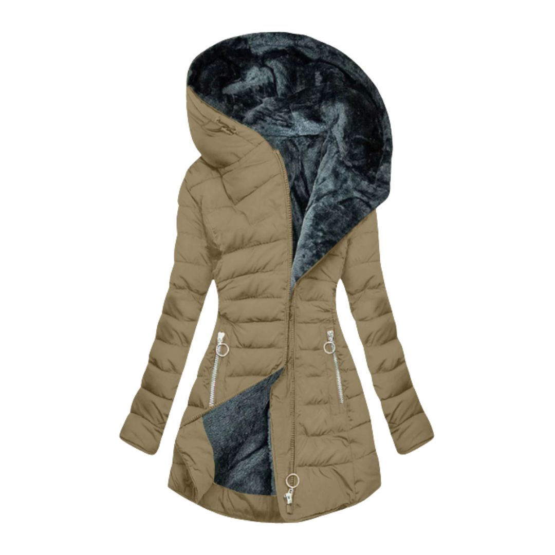 Clara | Warme und stilvolle wasserdichte Winterjacke