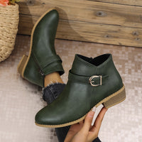 Eliana | Stylish Buckle-Strap Chelsea Ankle Boots