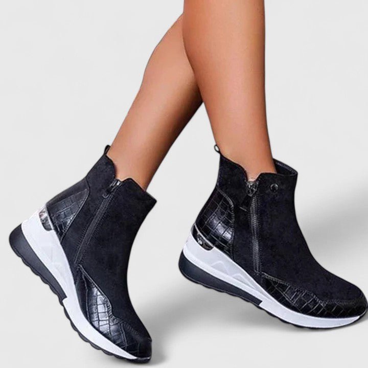 Emma | Comfortable And Stylish Orthopedic Wedge Ankle Boots