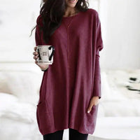 Mila | Relaxed And Stylish Oversized Pocket Tunic Sweater