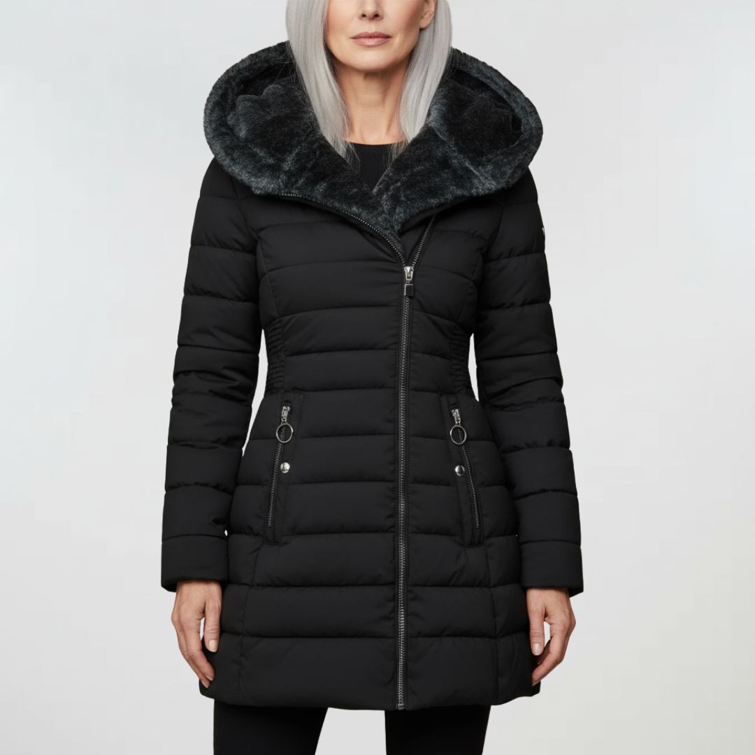 Clara | Warme und stilvolle wasserdichte Winterjacke