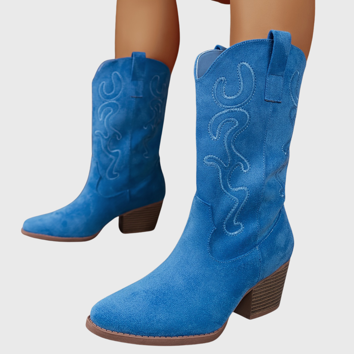 Aurelia | Comfortable And Stylish Wide Calf Cowboy Boots