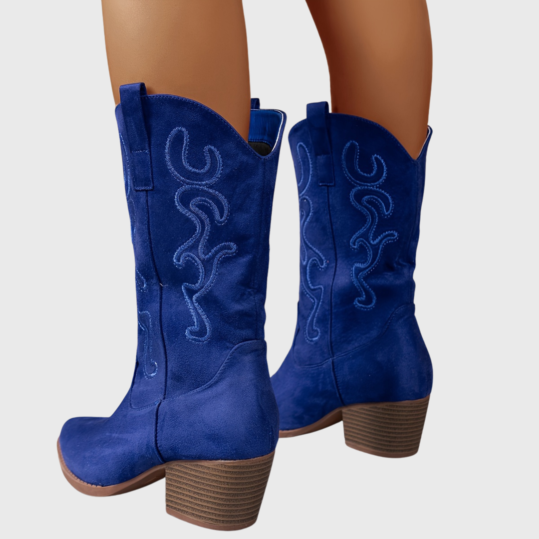 Aurelia | Comfortable And Stylish Wide Calf Cowboy Boots
