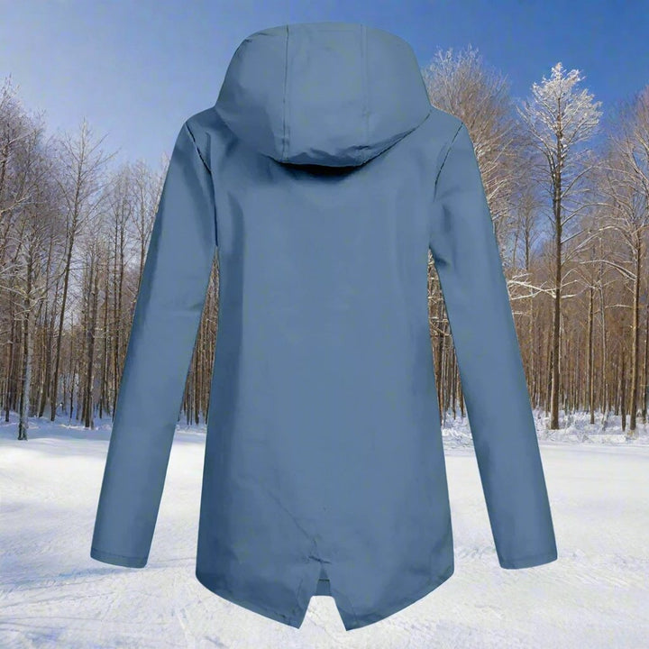 Nora | Leichte und stilvolle wasserdichte Regenjacke mit Kapuze