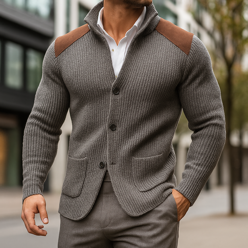 Martin | Casual Men's Textured Knit Blazer
