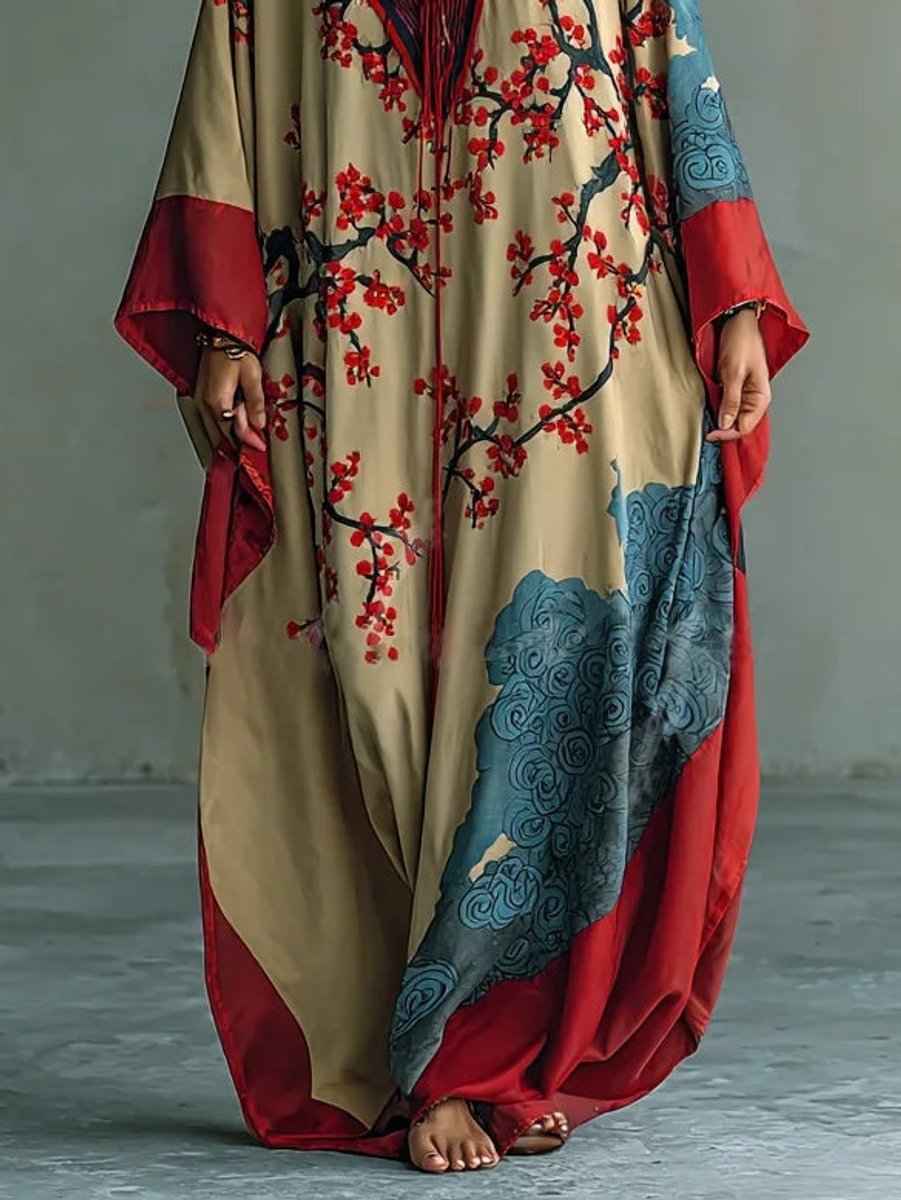 Elizabeth | Oversize Japanese Long-Sleeved Maxi Dress