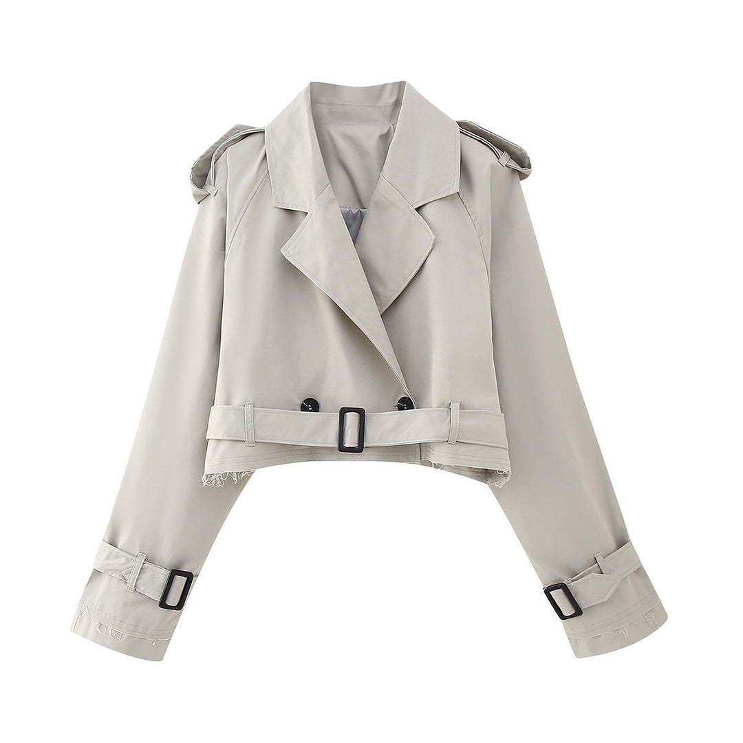 Sophia | Trench-coat court ajusté, élégant et polyvalent
