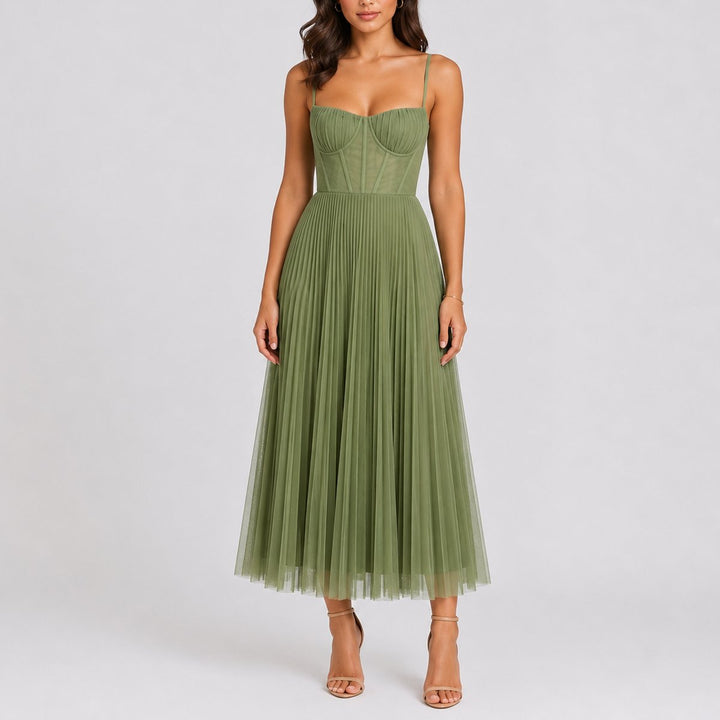 Clara | Romantic And Elegant Fall Wedding Tulle Midi Dress