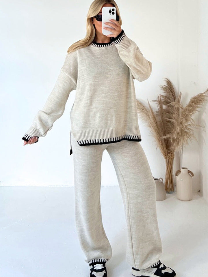 Stella | Ensemble deux pièces douillet et élégant en maille pour femme