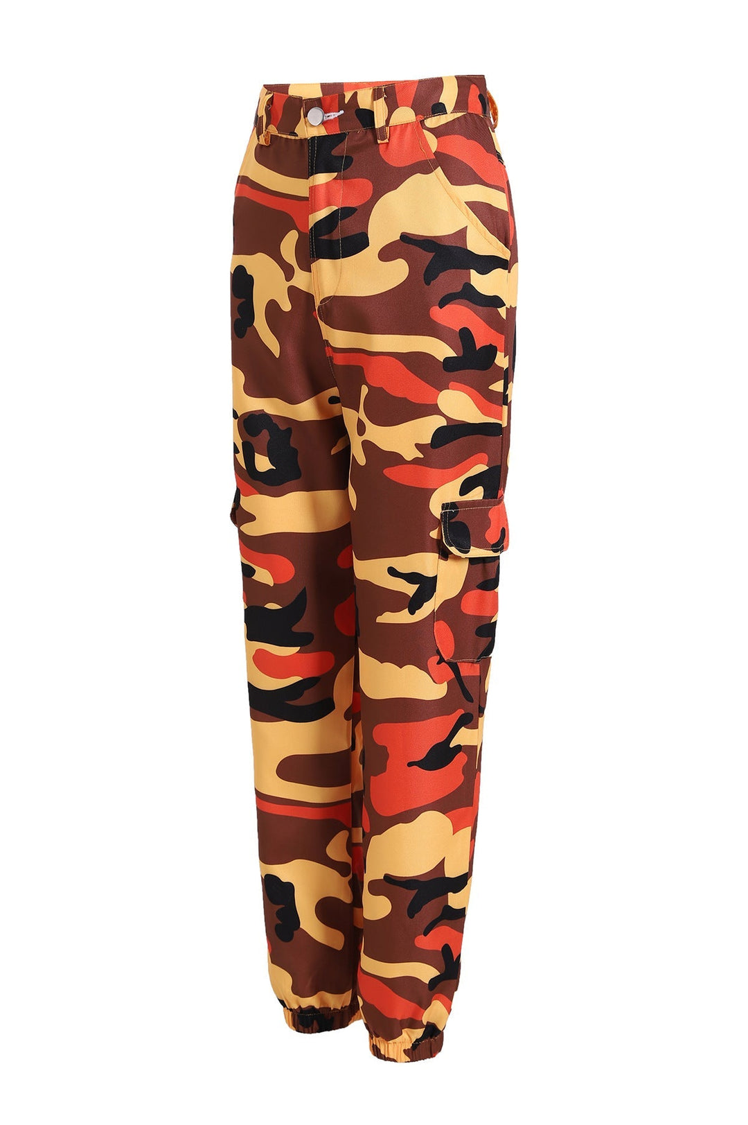 Lydia | Pantalon cargo camouflage audacieux et élégant