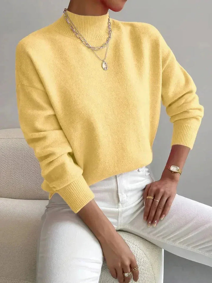 Elena | Elegant And Comfortable Turtleneck Knit Sweater