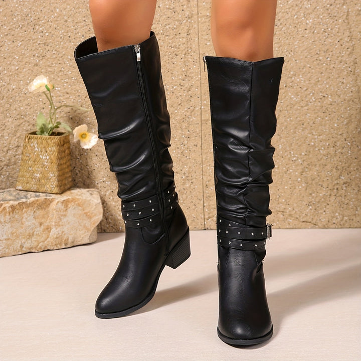 Julia | Chic and Comfortable Slouchy Knee High Boots