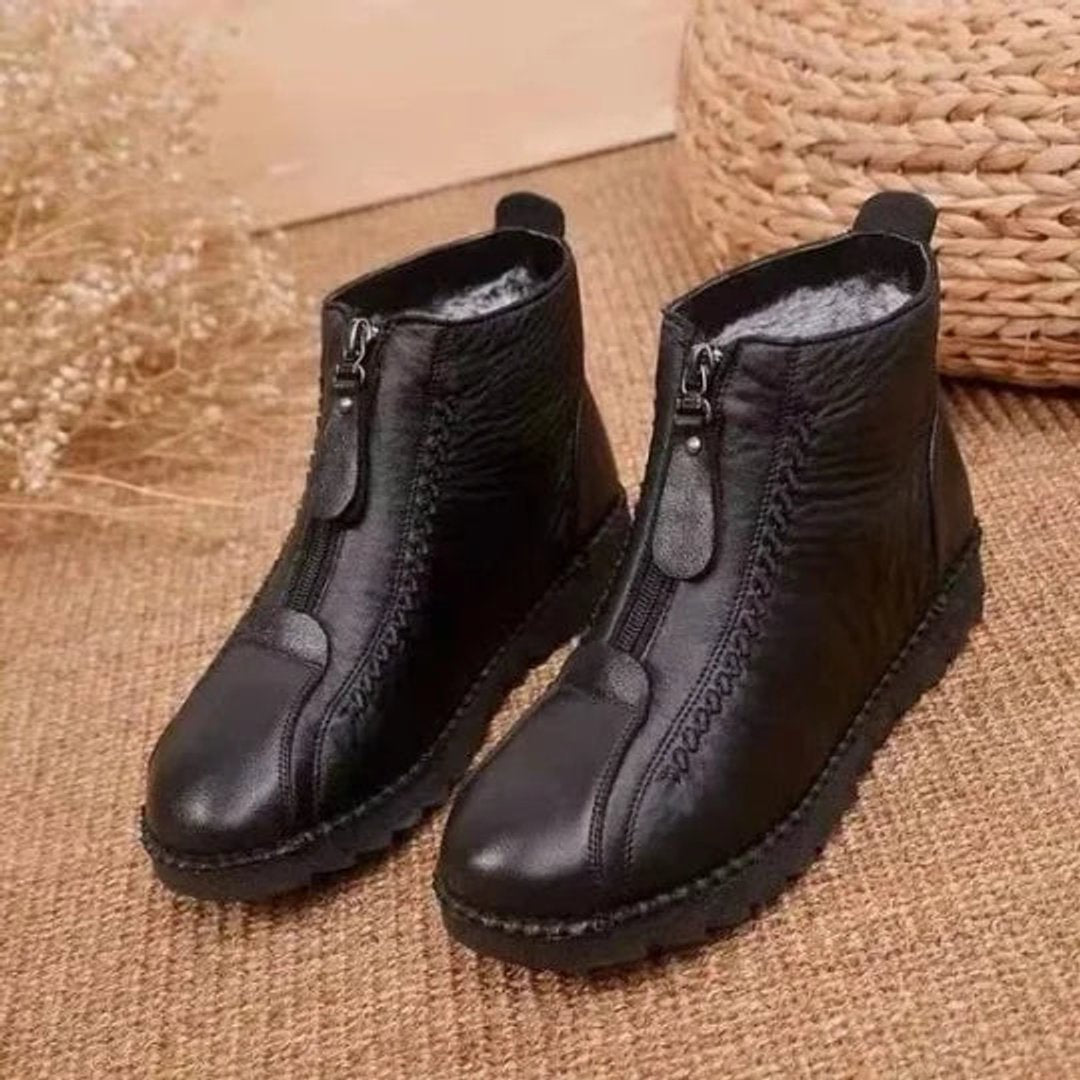 Freya | Bottines d’hiver douillettes et confortables doublées de polaire