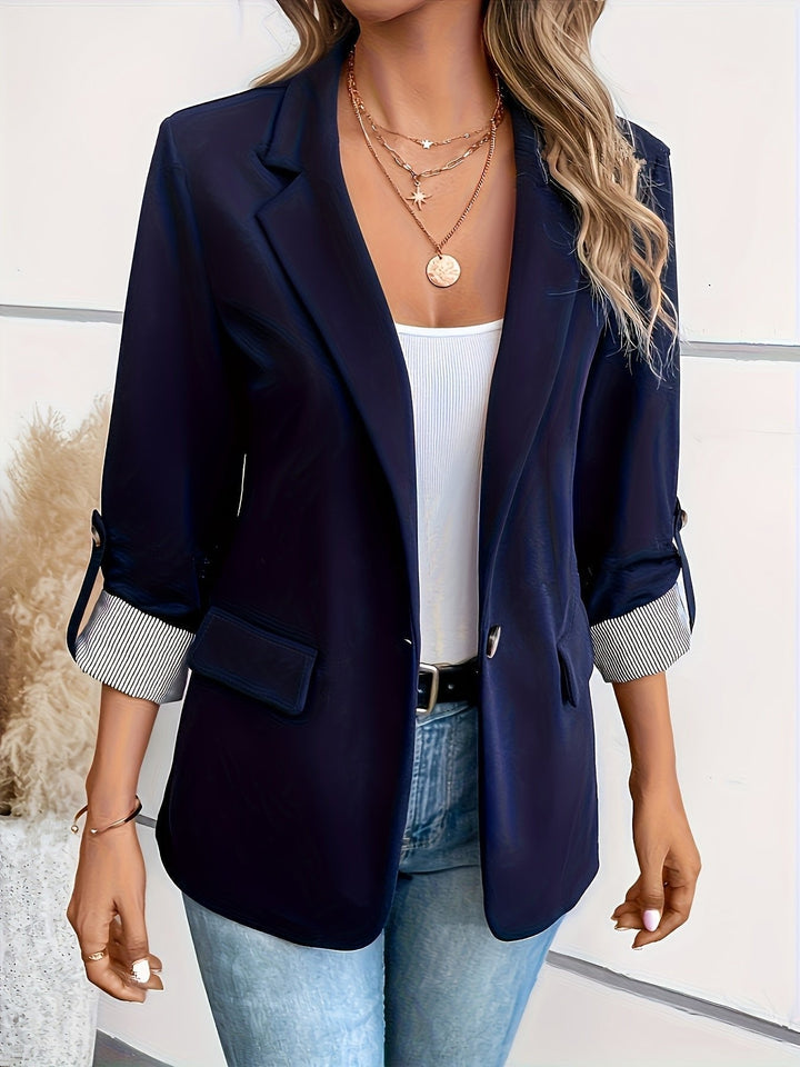Alice | Casual And Comfortable Roll-Up Sleeve Blazer