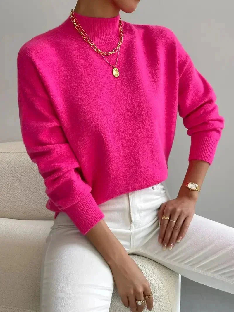 Elena | Elegant And Comfortable Turtleneck Knit Sweater