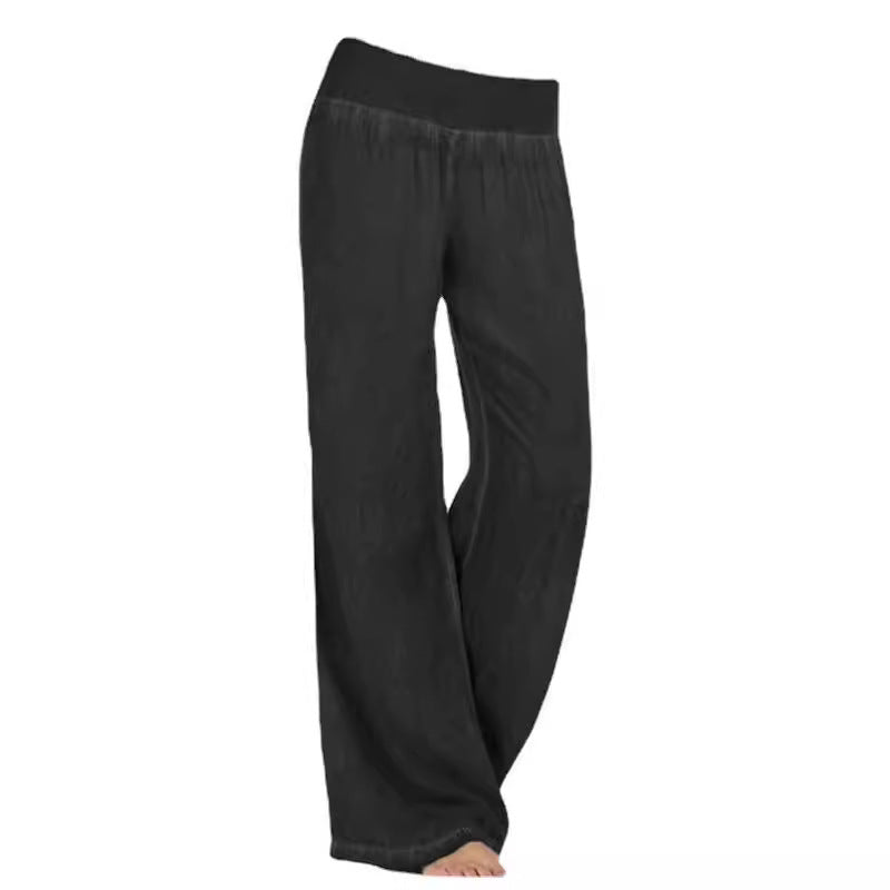 Maya | Pantalon décontracté, douillet et confortable à jambes larges
