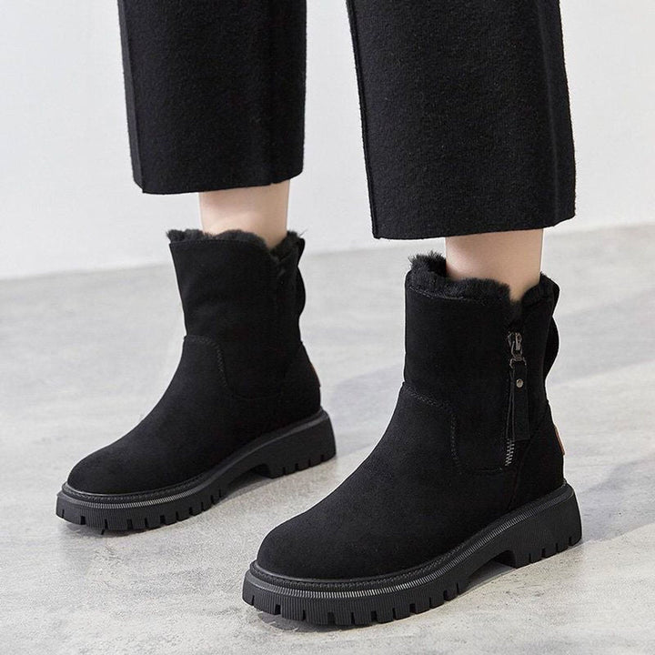 Nova | Chic and Cozy  Slip-On Winter Ankle Boots