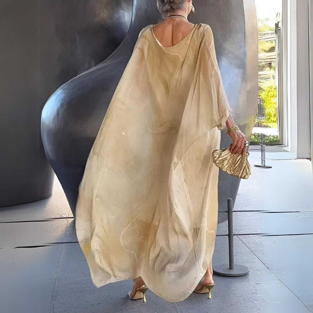 Emily | Elegant And Flowing Long-Sleeved Maxi Dress